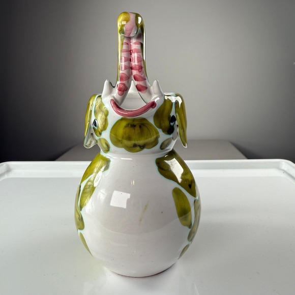 Vintage Hand-Painted Ceramic Elephant‎ Pitcher Creamer Italy #1560 - Picture 2 of 12